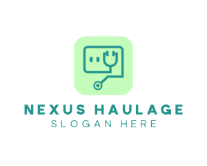 Medical Stethoscope App logo design