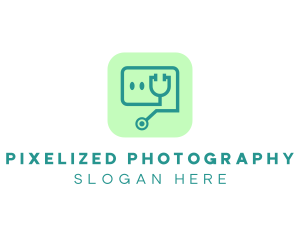 Medical Stethoscope App logo design