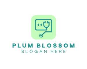 Medical Stethoscope App logo design