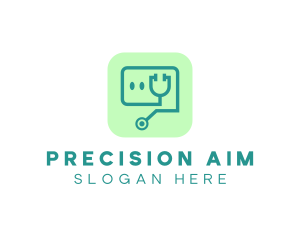 Medical Stethoscope App logo design