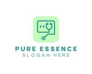 Medical Stethoscope App logo design