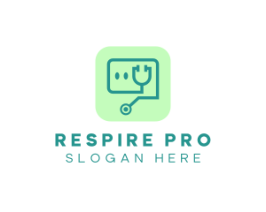 Medical Stethoscope App logo design