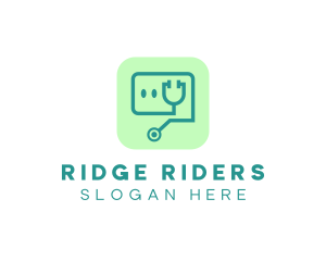 Medical Stethoscope App logo design