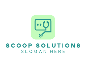 Medical Stethoscope App logo design