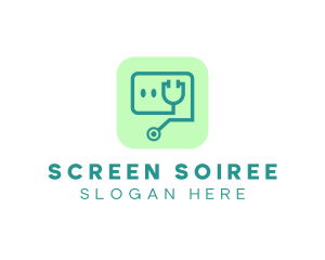 Medical Stethoscope App logo design