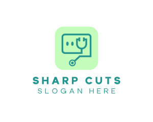 Medical Stethoscope App logo design