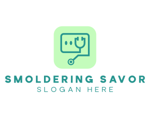 Medical Stethoscope App logo design