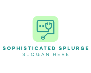 Medical Stethoscope App logo design