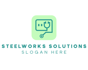 Medical Stethoscope App logo design