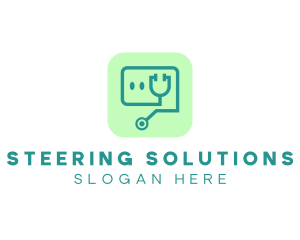 Medical Stethoscope App logo design