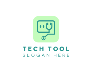 Medical Stethoscope App logo design