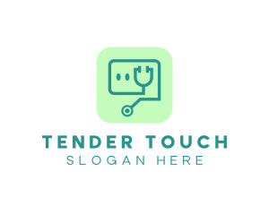 Medical Stethoscope App logo design