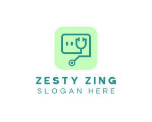 Medical Stethoscope App logo design