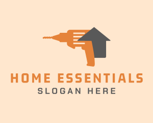 Home Improvement Drill  logo design