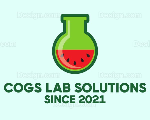 Lab Flask Watermelon Logo