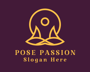 Yoga Meditation Exercise logo design