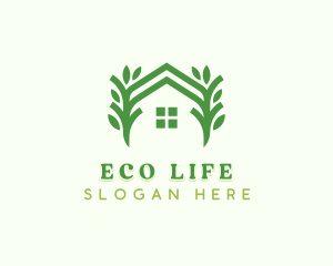 Eco Sustainable Tree logo design