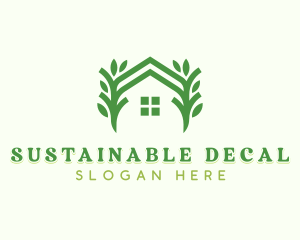 Eco Sustainable Tree logo design