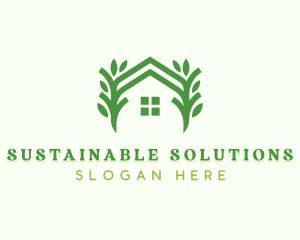 Eco Sustainable Tree logo design