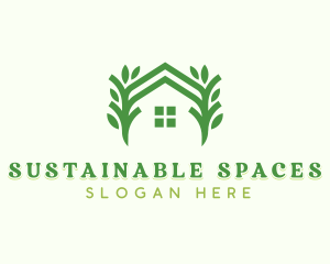 Eco Sustainable Tree logo design