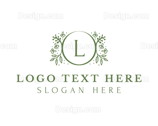 Garden Plant Leaf Logo