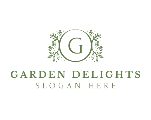 Garden Plant Leaf  logo design