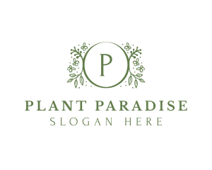 Garden Plant Leaf  logo design