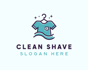 T-Shirt Laundry Cleaning logo design