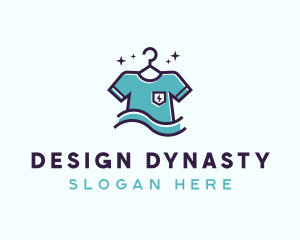 T-Shirt Laundry Cleaning logo design