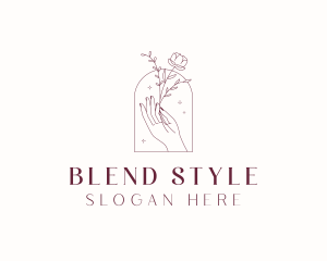 Flower Wedding Styling logo design