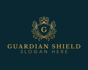 Crown Shield Crest logo design