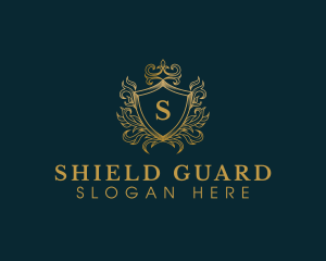 Crown Shield Crest logo design