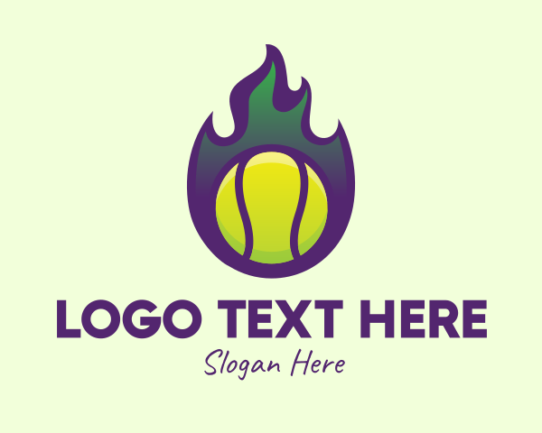 Fiery logo example 3