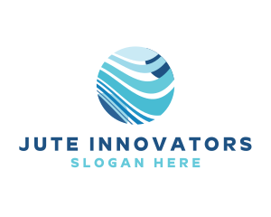 Modern Global Wave Innovation logo design