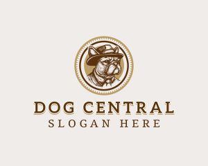 Gentleman Bulldog Pet logo design