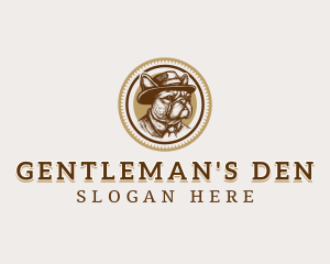 Gentleman Bulldog Pet logo design