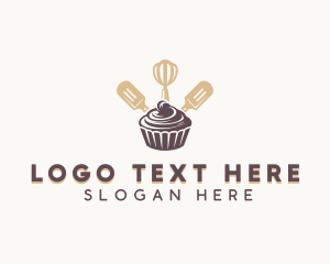 Baking Cupcake Bakery Logo