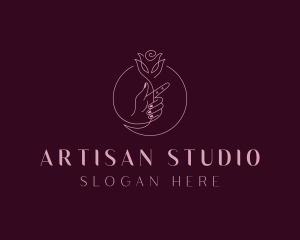 Artisanal Rose Decorator logo design