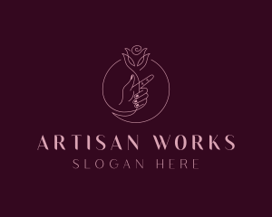 Artisanal Rose Decorator logo design