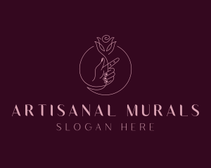 Artisanal Rose Decorator logo design