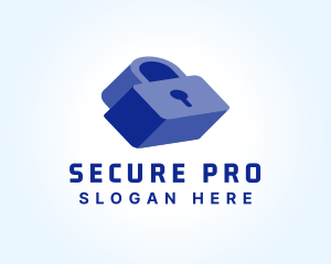 Secure Password Lock logo design