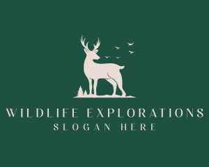 Wildlife Deer Forest logo