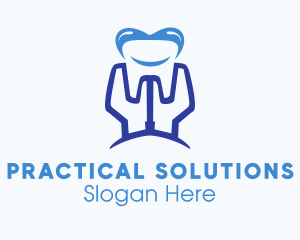 Blue Tooth Implant logo design