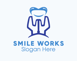 Blue Tooth Implant logo design