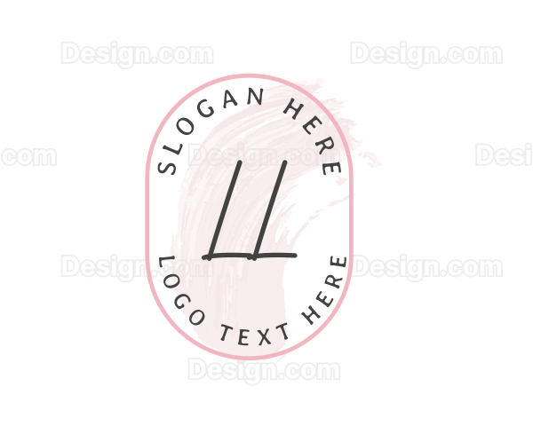 Feminine Cosmetic Watercolor Logo