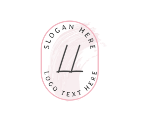 Feminine Cosmetic Watercolor logo