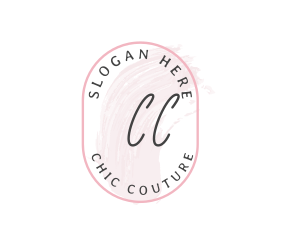 Feminine Cosmetic Watercolor logo design