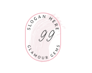 Feminine Cosmetic Watercolor logo design