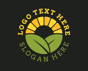 Agriculture Leaf Farm Logo