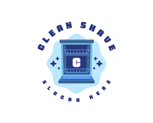 Clean Dishwasher Appliance logo design